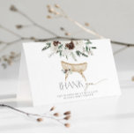 Winter boho nursery baby shower thank you<br><div class="desc">Winter boho nursery baby shower thank you Card
Matching items available!</div>
