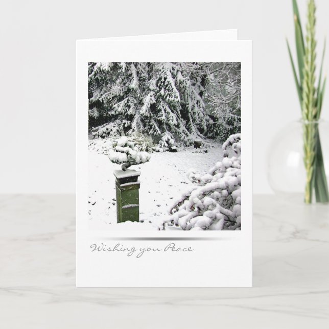 Winter Bonsai Holiday Card (Front)