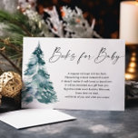 Winter books for baby gender neutral book request  enclosure card<br><div class="desc">For more advanced customization of this design,  simply select the "Customize It" button above!</div>