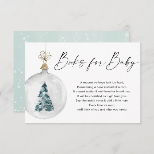 Winter books for baby gender neutral book request  enclosure card