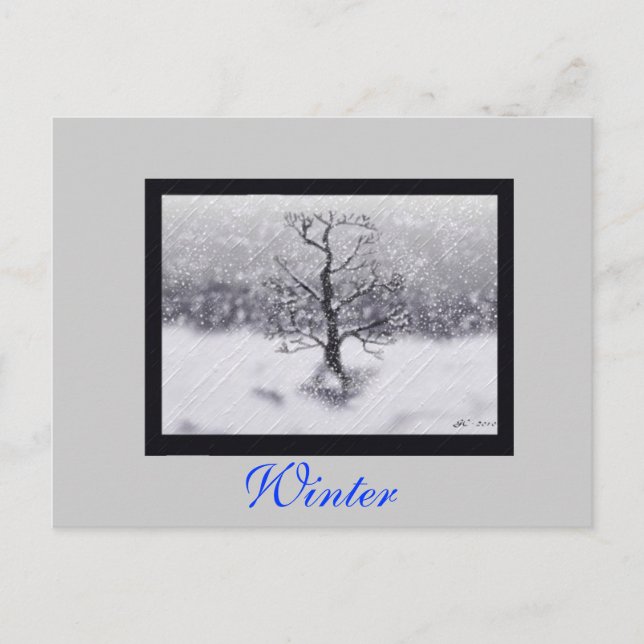 Winter Born Postcard (Front)