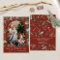 Winter Botanical Arch Burgundy Merry Christmas