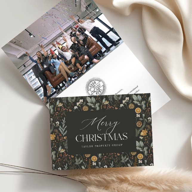 Winter Botanical Business or Corporate Holiday Card (Creator Uploaded)