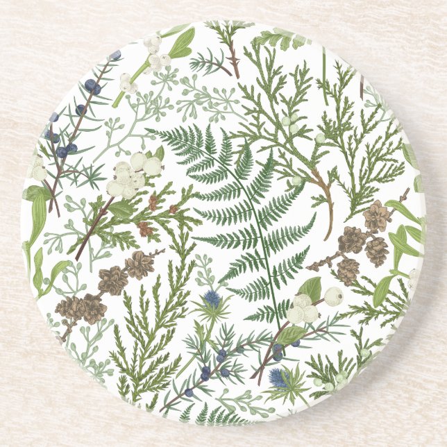 Winter Botanical   Coaster (Front)