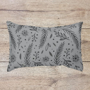 Winter Botanical   Cozy Dog Bed