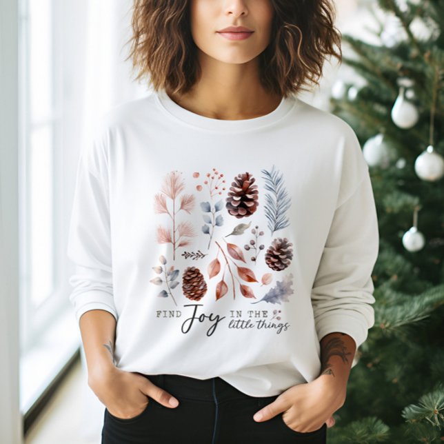Winter Botanical Enjoy The Little Thing  Sweatshirt (Creator Uploaded)