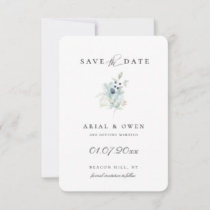 Winter Botanical Save The Date Announcement