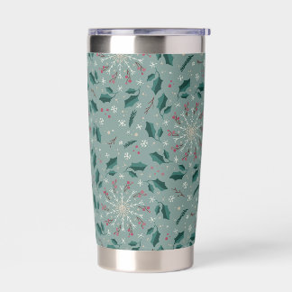 Winter Botanical Snowflake Tumbler