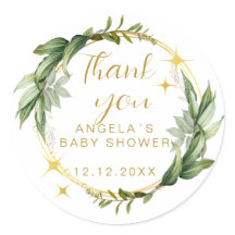 Winter Botanical Thank You Baby Shower