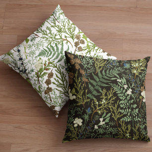 Winter Botanical  Throw Pillow