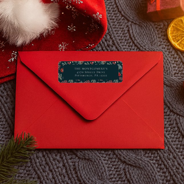 Winter Botanicals Coquette Bow | Christmas Label (Creator Uploaded)