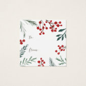 Winter Botanicals Elegant Holiday Christmas (Back)