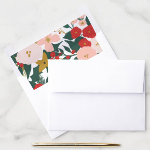 Winter Botanicals Holiday Envelope Liner