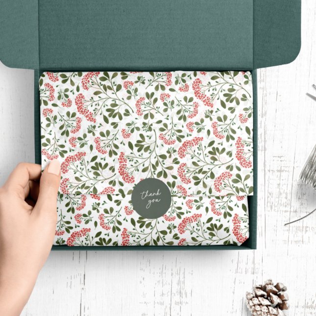 Winter Bouquet Pattern Tissue Paper (Creator Uploaded)