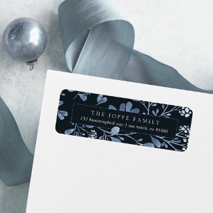 Winter Bouquet Return Address Label