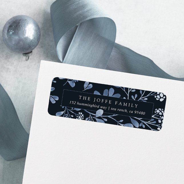 Winter Bouquet Return Address Label (Creator Uploaded)