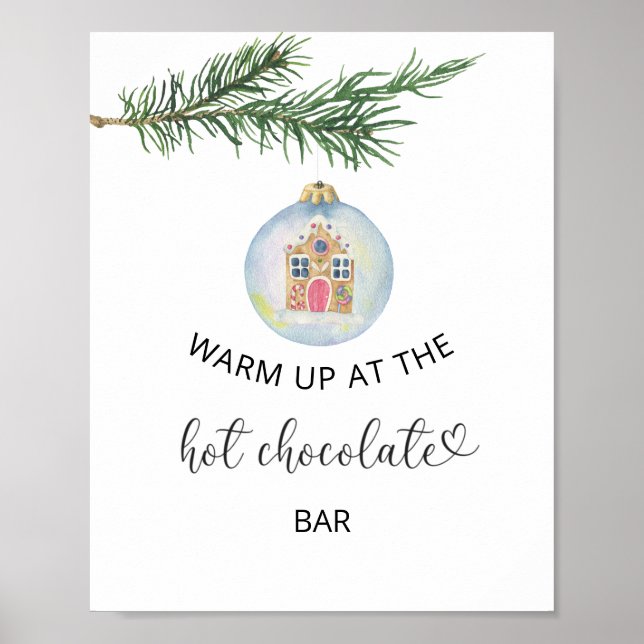 Winter branch - Up at the Hot Chocolate bar Poster (Front)