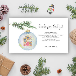 Winter branch with toy - books for baby  enclosure card