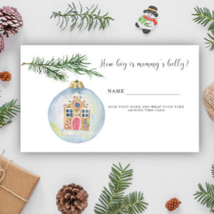 Winter branch with toy How big is mommy's belly   Enclosure Card