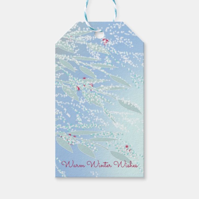 Winter Branches Gift Tag (Front)