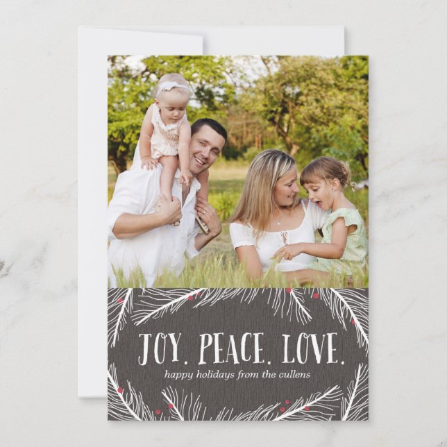 Winter Branches Holiday Photo Cards (Front)