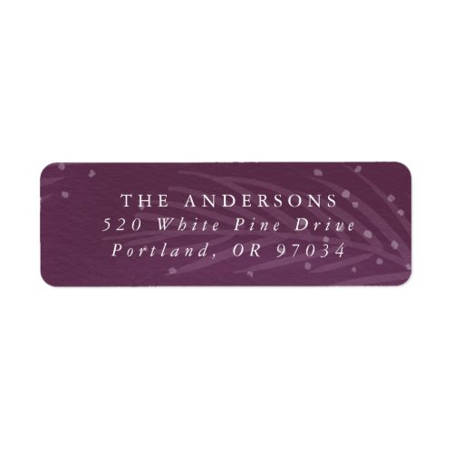 Winter Branches  Holiday Return Address Labels