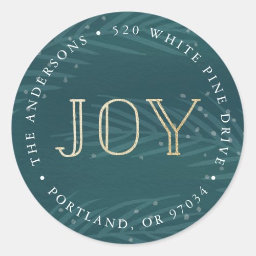 Winter Branches  Holiday Return Address Stickers