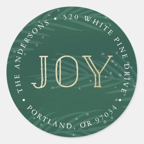 Winter Branches  Holiday Return Address Stickers