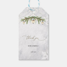Winter Branches Lantern Snowflakes Wedding 