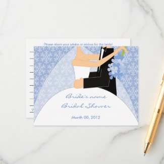 Winter Bridal Shower Advice Cards