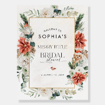 Winter Bridal Shower Foam Board