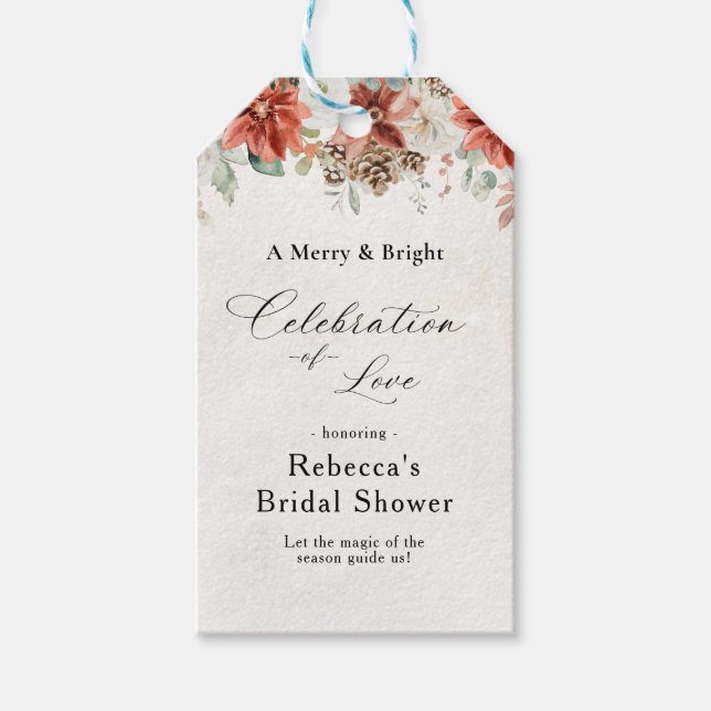 Winter Bridal Shower Gift Tag (Front)