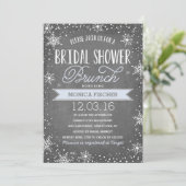 Winter Bridal Shower Invitation (Standing Front)