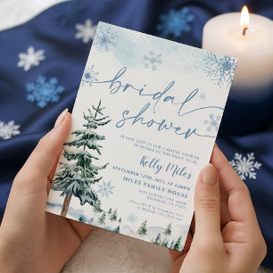 Winter Bridal Shower Invitation, Bridal Shower Invitation