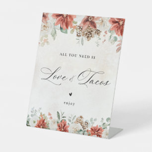Winter Bridal Shower Love and Tacos Sign