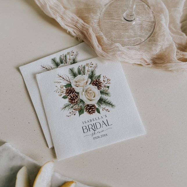 Winter Bridal Shower Napkins (Creator Uploaded)