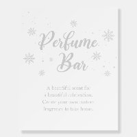 Winter Bridal Shower Perfume Bar