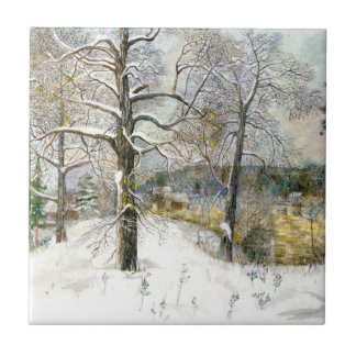 winter bridge ceramic tile