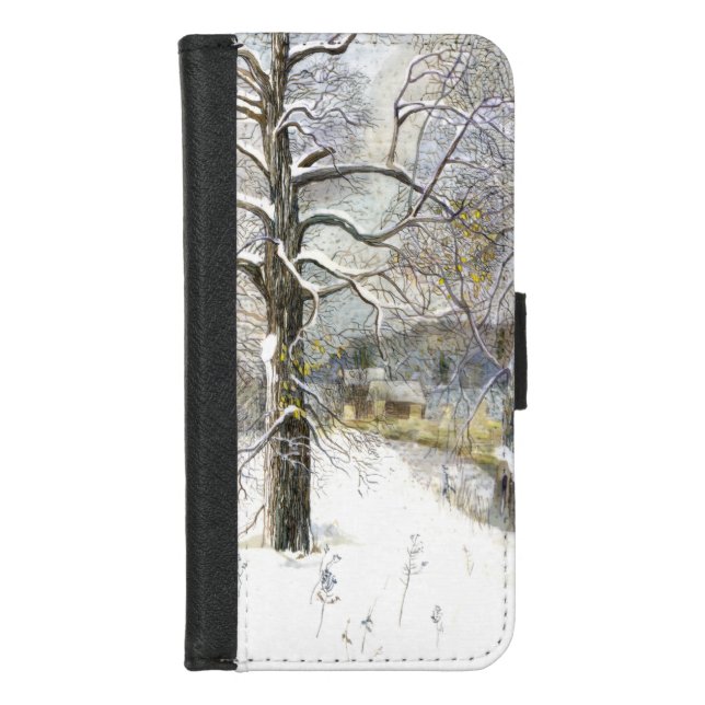winter bridge iPhone wallet case (Front)