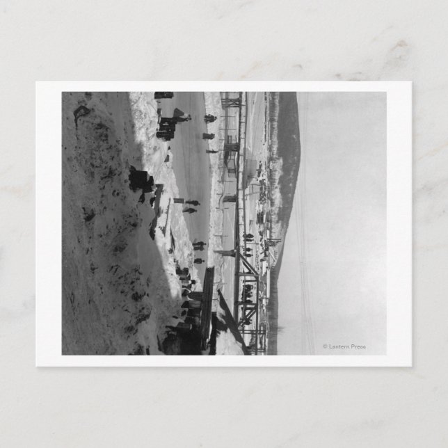 Winter bridge over River at Fairbanks Postcard (Front)