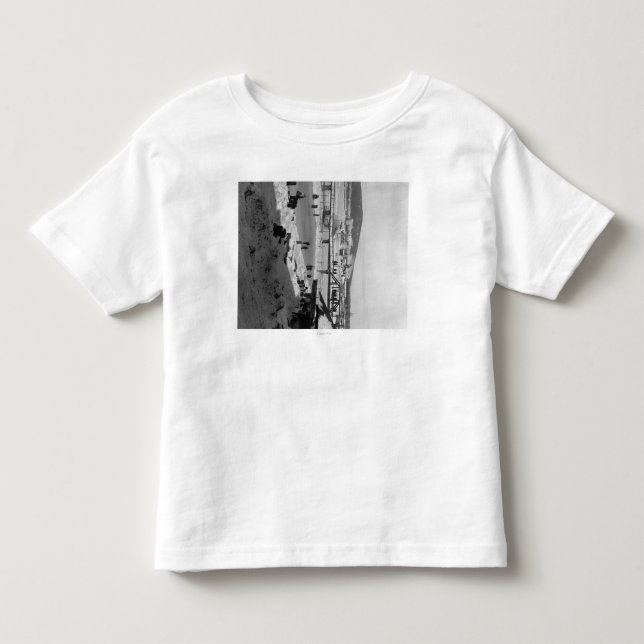 Winter bridge over River at Fairbanks Toddler T-shirt (Front)
