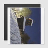 “Winter Bridge Under the Stars – Night Landscape P (Front/Back)