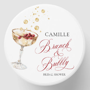 Winter Brunch & Bubbly Bridal Shower Favor Mini Candle Favors