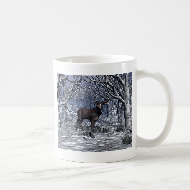 Winter Buck Coffee Mug (Right)