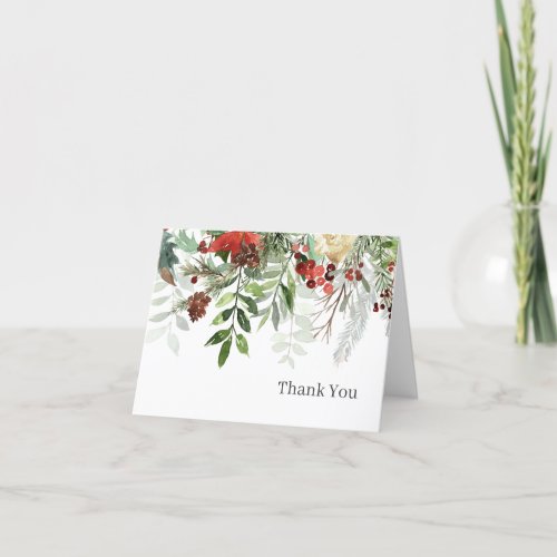 Winter Business Customer Charity Thank You Card