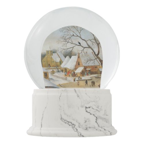 Winter by Brueghel the Younger _ Snowball Fight Snow Globe