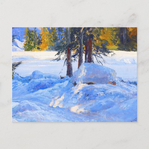 Winter by Edward Theodore Compton Postcard