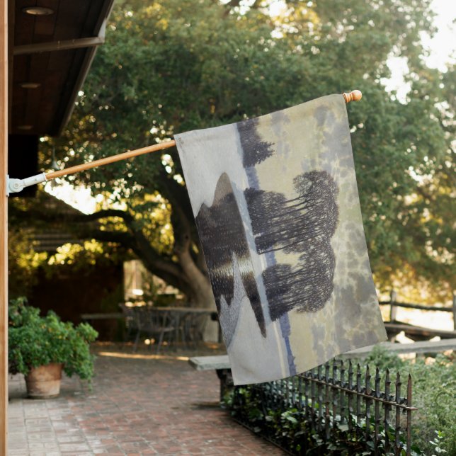 Winter (by Vilhelms Purvitis) House Flag (In SItu)