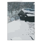 Winter Cabin Snow Vintage (Front)