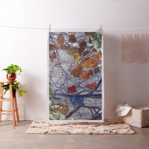 Winter Camo Camouflage Painting Customizable Fabric